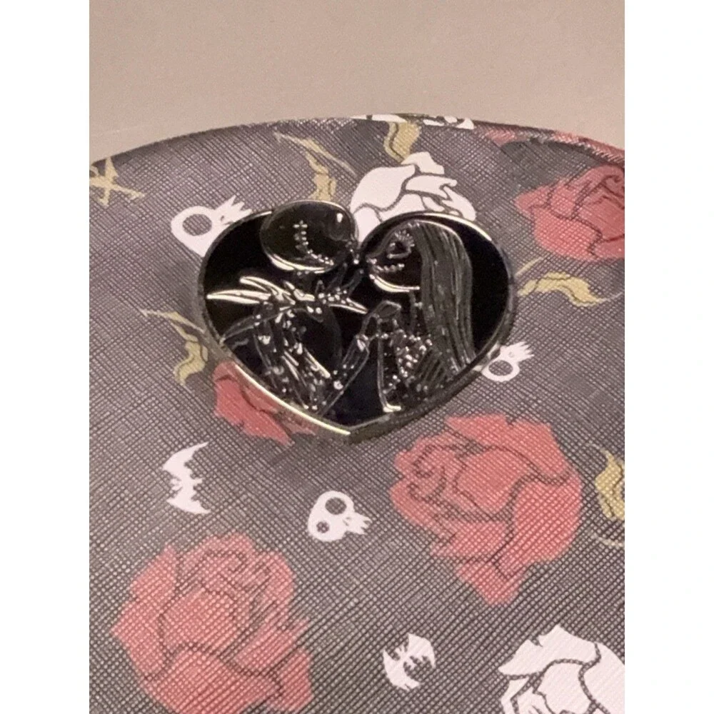 THE NIGHTMARE BEFORE CHRISTMAS JACK AND SALLY BLACK RED MINI BACKPACK Bioworld